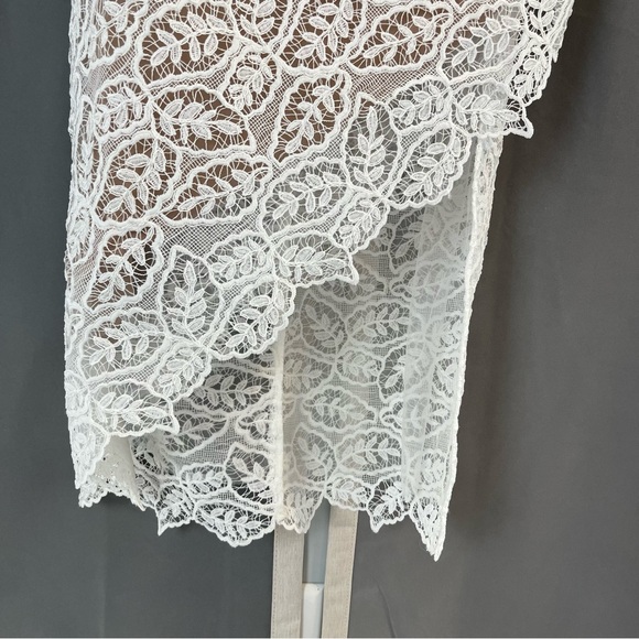 Dress the Population Magnolia One Shoulder Off-White Lace XXL Wedding Bridal EUC - Picture 13 of 15